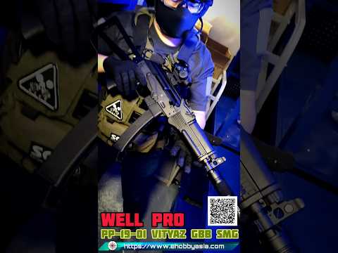 WELL PRO PP-19-01 Vityaz GBB Airsoft SMG Sub Machine Gun