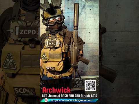 Archwick B&T Licensed APC9 PRO GBB Airsoft SMG
