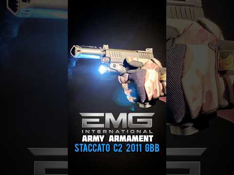 EMG (Army Plus x T8) 6mm Pro Shop Staccato C2 2011 Hi Capa GBB Airsoft Pistol with 2011 Magwell