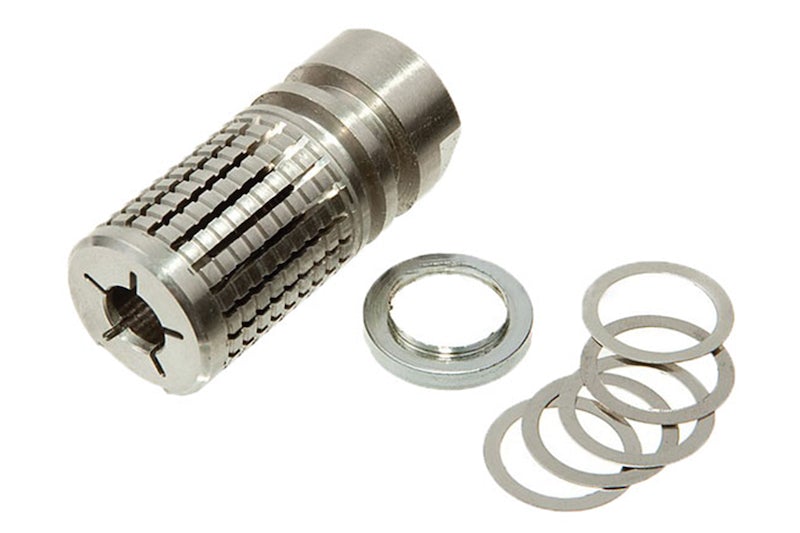 5KU Stainless Triple Tap Muzzle Break (-14mm)