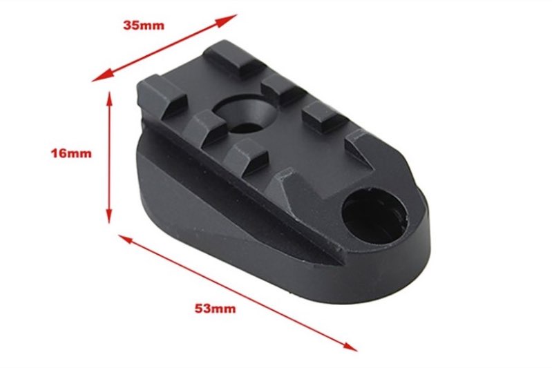 M4 Adapter Rails 5KU M4 AEG Picatinny Rail Stock Base Adapter | eHobbyAsia