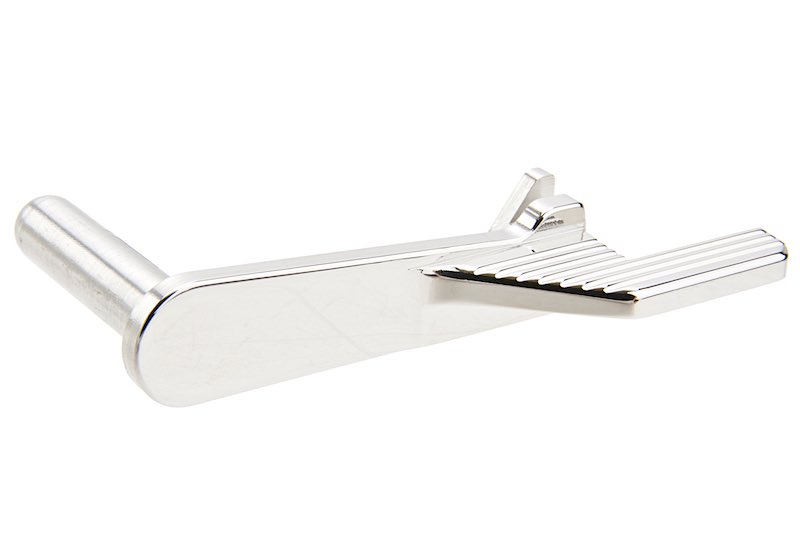 5KU Stainless Steel Extended Slide Stop for Marui Hi Capa GBB (Type 2/ Silver)