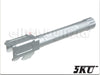 5KU Threaded Outer Barrel for Marui G17 GBB (14mm CCW, Silver)