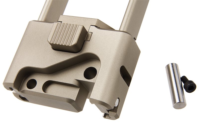 Airsoft Artisan CNC Retractable Stock for KSC/ KWA MP9/ TP9 GBB Airsoft Guns (DE)