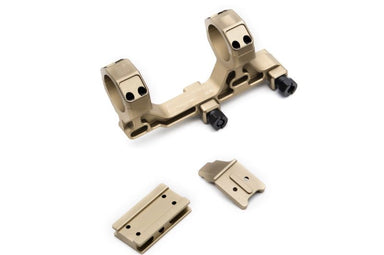 Airsoft Artisan BO Style 30mm Modular Scope Mount for Milspec 1913 Rail System w/ T1/T2 Adapter (DE)