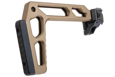 Airsoft Artisan Shorter Folding Style Stock for SIG Sauer MCX AEG / M1913 20mm Rail (DE)