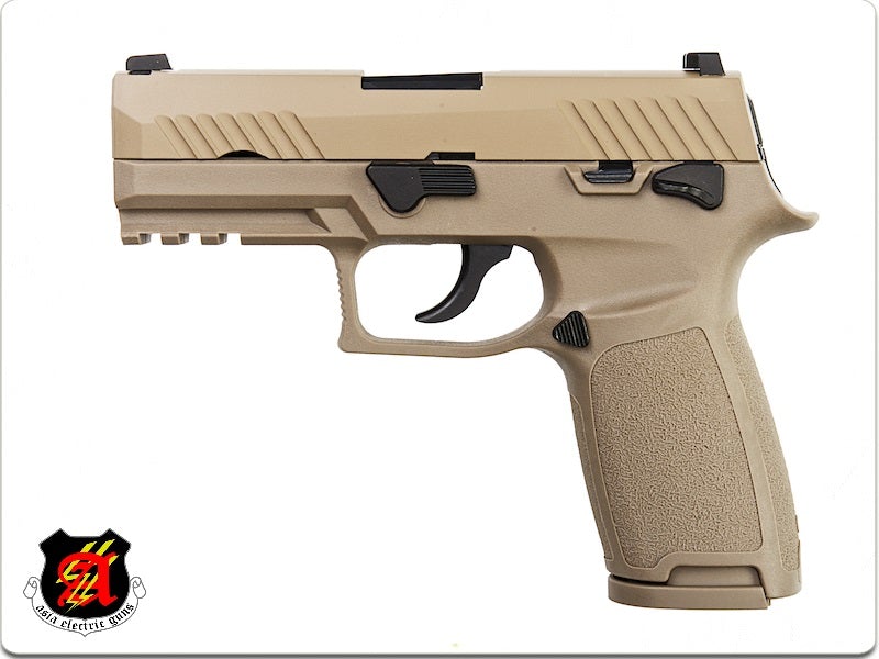ASIA Electric Guns F18 GBB Airsoft Pistol ( TAN )