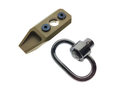 Army Force Metal Picatinny Rail w/ Sling Swivel (DE) For URX4 Keymad Handguard