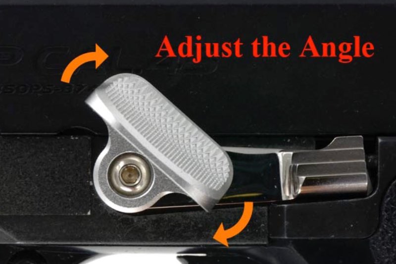 AIP Steel Slide Stop with Thumb Rest For Tokyo Marui Hi Capa / 1911 GBB Pistol Airsoft Guns