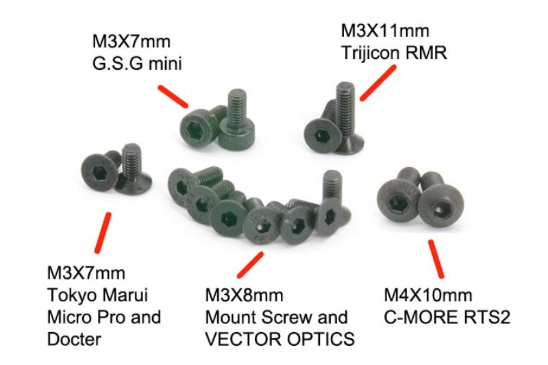 AIP Type 3 Pistol Sight Mount (Red)