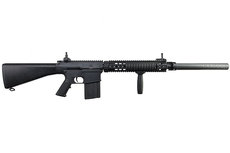 A&K Fulll Metal Fixed Stock SR-25 Airsoft AEG Rifle