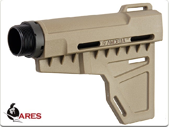 ARES Amoeba Adjstable Stock for Ares/ Ameoba M4 Series AEG (Type B, Dark Earth)