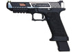 EMG (APS Custom) TTI Combat Master G34 Slide w/ OMEGA Frame CO2 Pistol (Black/ Silver)