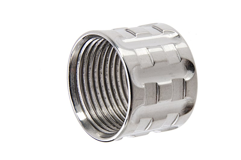 EA TP-Pro Knurled Thread Protector (14mm CCW/ Silver) | eHobbyAsia