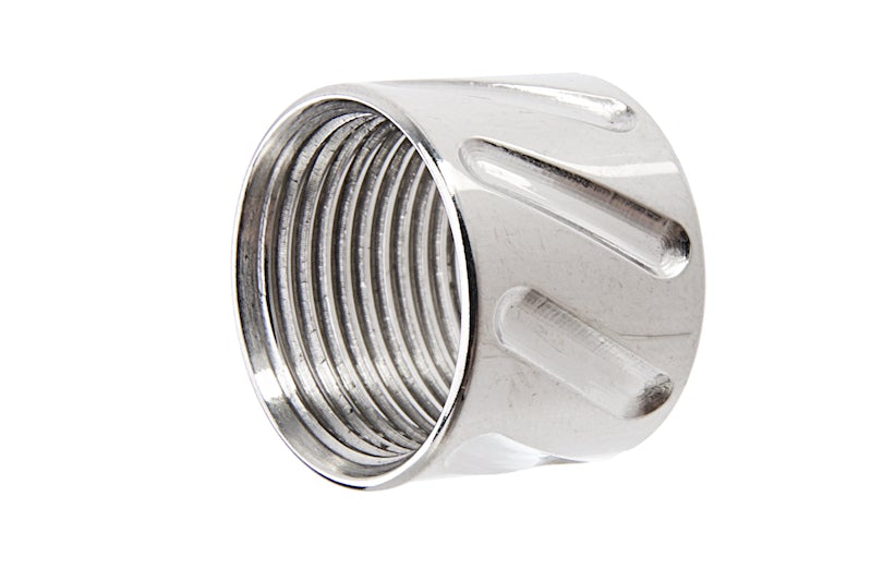 EA Diagonals Knurled Thread Protector (14mm CCW/ Silver) | eHobby Asia