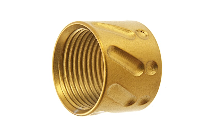 Threaded Nut Shield EA Knurled Thread Protector (14mm CCW/ Gold) | eHobbyAsia
