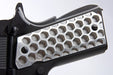 EA Full Size CNC Aluminum 'Apocalypse Hive' 1911 Pistol Grip (Silver)