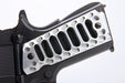EA Full Size CNC Aluminum 'Cobra Skeleton' 1911 Pistol Grip (Silver)