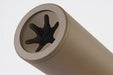 ASG (B&T) ROTEX - III C Barrel Extension Tube With Flash Hider (14mm CCW/ Long/ Tan)