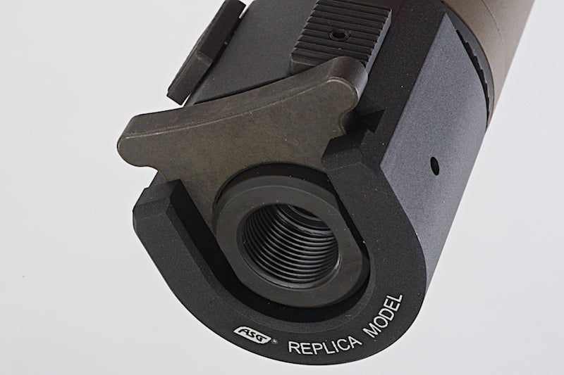 ASG (B&T) ROTEX - III C Barrel Extension Tube With Flash Hider (14mm CCW/ Long/ Tan)
