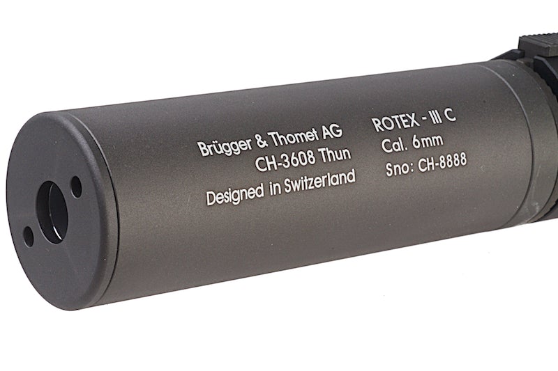ASG (B&T) ROTEX - III C Barrel Extension Tube With Flash Hider (14mm CCW/ Grey)