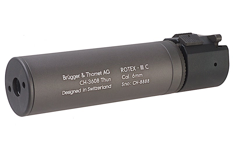 ASG (B&T) ROTEX - III C Barrel Extension Tube With Flash Hider (14mm CCW/ Grey)
