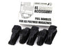 Airsoft Systems Magazine Base Plate for Airsoft Systems M4 Magazine (5 Pcs)