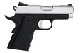 Armorer Works NE10 Series 1911 Officer Size GBB Pistol (Silver Slide / Black Frame)