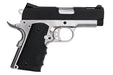 Armorer Works NE10 Series 1911 Officer Size GBB Pistol (Black Slide / Silver Frame)