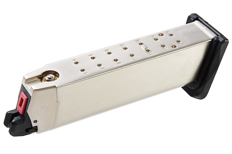 Armorer Works 25 rds Gas Magazine for TM G17 / G18C, G26 Advance / AW Custom VX / WE G Series GBB (Silver)