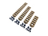 Double Bell M Lok System Picatinny Rail Set (4 Pcs/ DE)