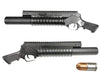 Double Bell Pistol Style Airsoft Grenade Launcher w/ 40mm Grenade Cartridge (Long)