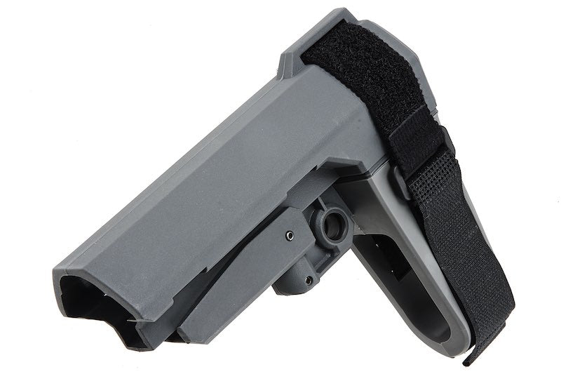 BJ TAC SB Style Buttstock for M4 AEG / GBB Airsoft Guns (Grey)