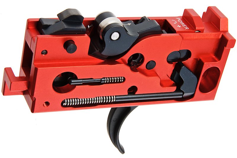 BJ TAC CNC Aluminum Adjustable Complete Trigger Box For Tokyo Marui MWS GBB Airsoft Guns (Orange)