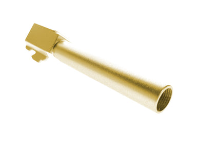 Double Bell Metal Airsoft Outer Barrel For Tokyo Marui 17 Airsoft Pistol (Gold)