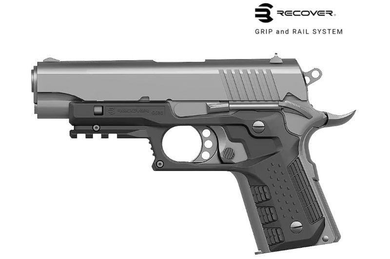 Recover Tactical CC3C Grip and Rail System For Compact 1911 (Officer's Sized)