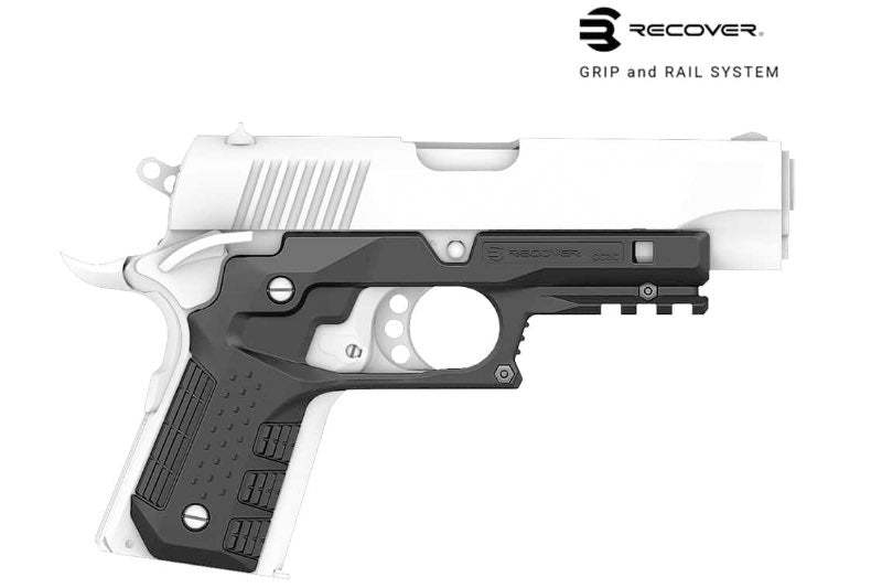 Recover Tactical CC3C Grip and Rail System For Compact 1911 (Officer's Sized) - Tan