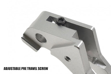 COWCOW Technology Aluminum CNC Tactical G Trigger for all Tokyo Marui G Series GBB (Silver)