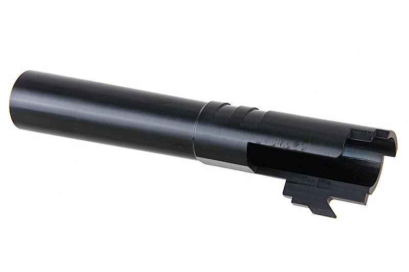 COWCOW Technology Stainless Steel Threaded Outer Barrel for Tokyo Marui Hi-Capa 4.3 GBB Series (.45 marking)