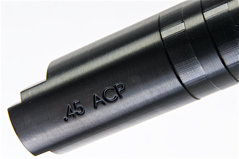 COWCOW Technology Stainless Steel Threaded Outer Barrel for Tokyo Marui Hi-Capa 4.3 GBB Series (.45 marking)