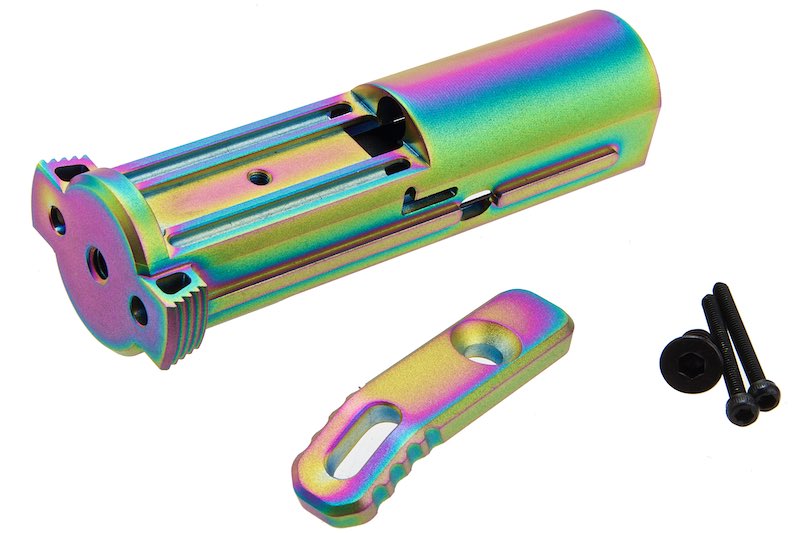 C&C Tac Aluminum Infinity Lightweight Blowback Unit For Action Army AAP01 GBB Pistol (Rainbow)