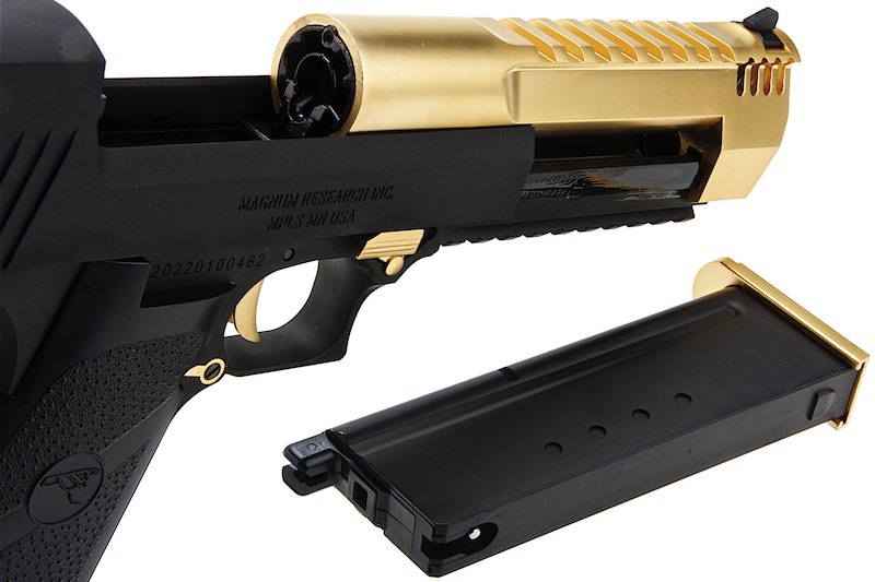 Cybergun (WE) Desert Eagle L6 .50AE GBB Airsoft Pistol (Black/Golden)