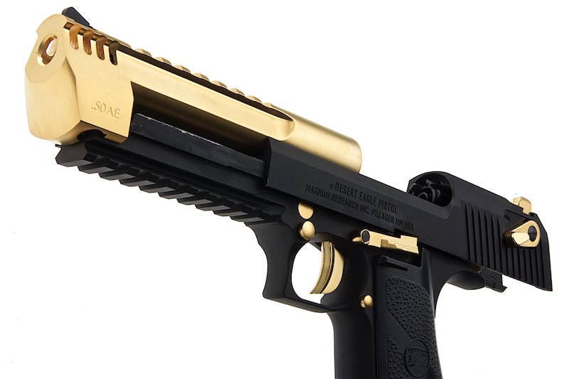 Cybergun (WE) Desert Eagle L6 .50AE GBB Airsoft Pistol (Black/Golden)