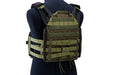 Crye Precision (By ZShot) Jumpable Plate Carrier JPC 2.0 w/ Flat M4 Molle Front Flap (L Size / Ranger Green)