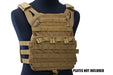 Crye Precision (By ZShot) Jumpable Plate Carrier JPC 2.0 w/ Flat M4 Molle Front Flap (M Size / Coyote Brown)