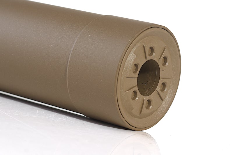 Crusader TR45S Silencer w/ 16mm (CW) & 14mm (CCW) Adapter (TAN)