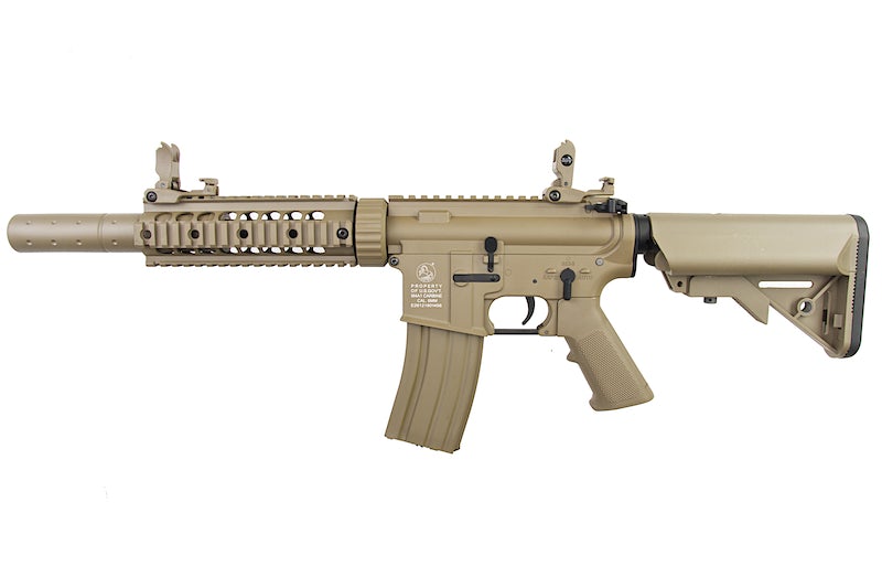 Cybergun Metal Colt M4 Silent OPS AEG Rifle (Tan)
