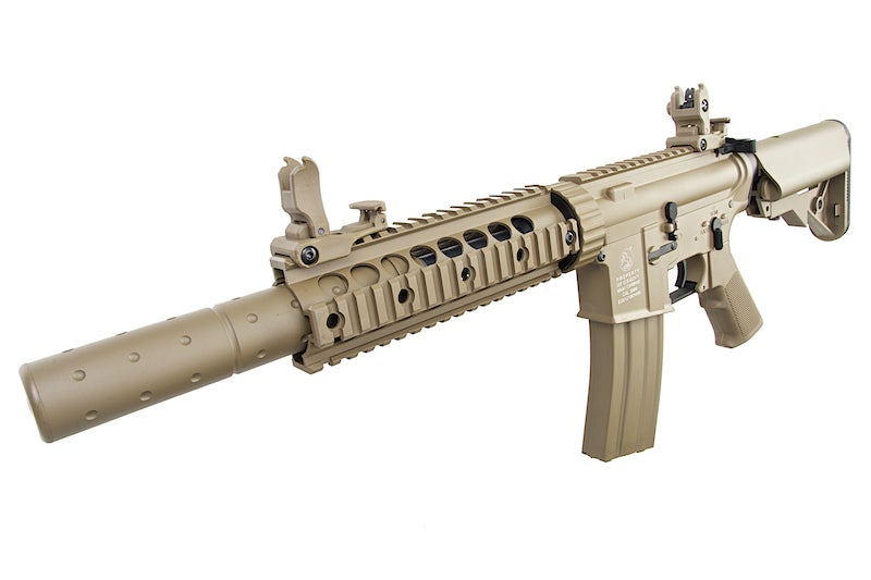 Cybergun Metal Colt M4 Silent OPS AEG Rifle (Tan)