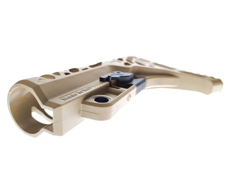 CYMA MGP Style Buttstock For M4 AEG/ GBB Airsoft Rifle (Tan)