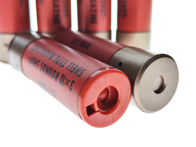 CYMA M870 Shotgun Shell For Tokyo Marui M870 Gas Airsoft Shotgun (6 Pcs/ Red)